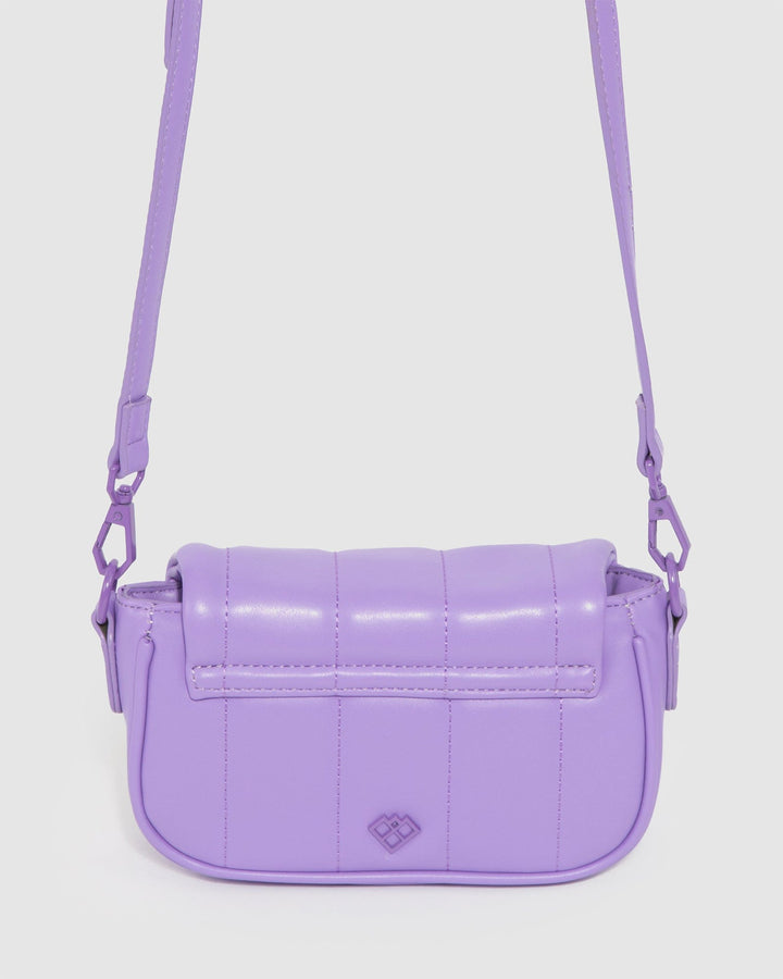 Colette by Colette Hayman Purple Luna Quilt Crossbody Bag