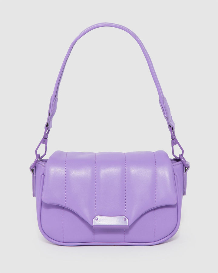 Colette by Colette Hayman Purple Luna Quilt Crossbody Bag