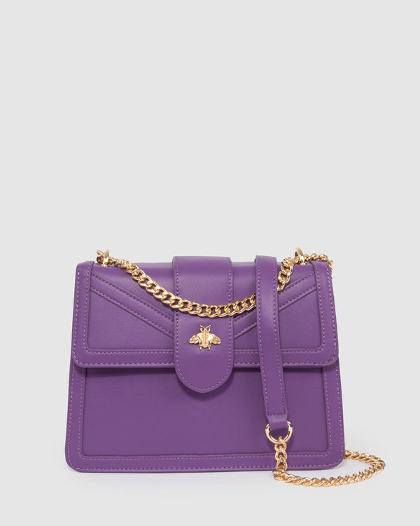 Colette by Colette Hayman Purple Rachel Bee Crossbody Bag