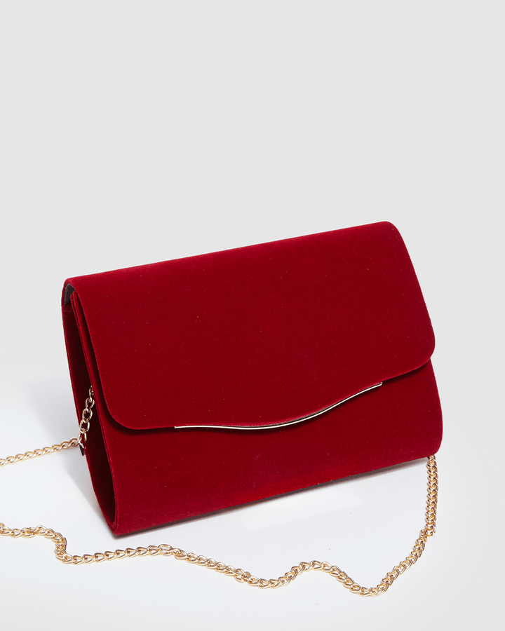 Colette by Colette Hayman Red Adele Evening Clutch Bag