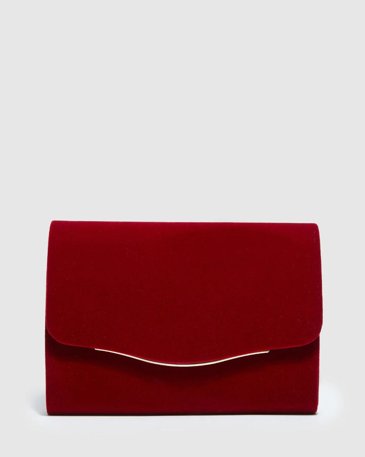 Colette by Colette Hayman Red Adele Evening Clutch Bag