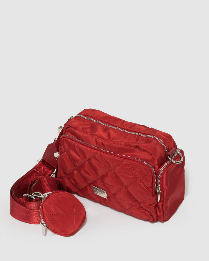 Colette by Colette Hayman Red Harper Nylon Crossbody Bag