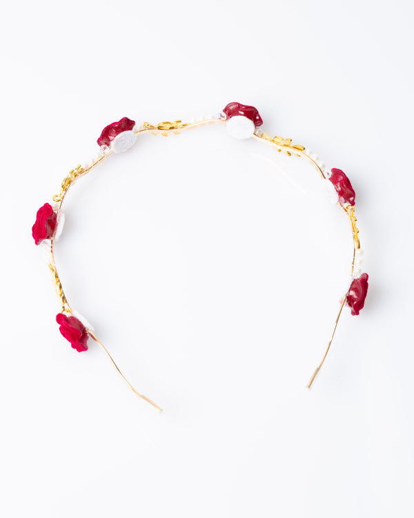 Colette by Colette Hayman Red Multi Roses Detail Headband