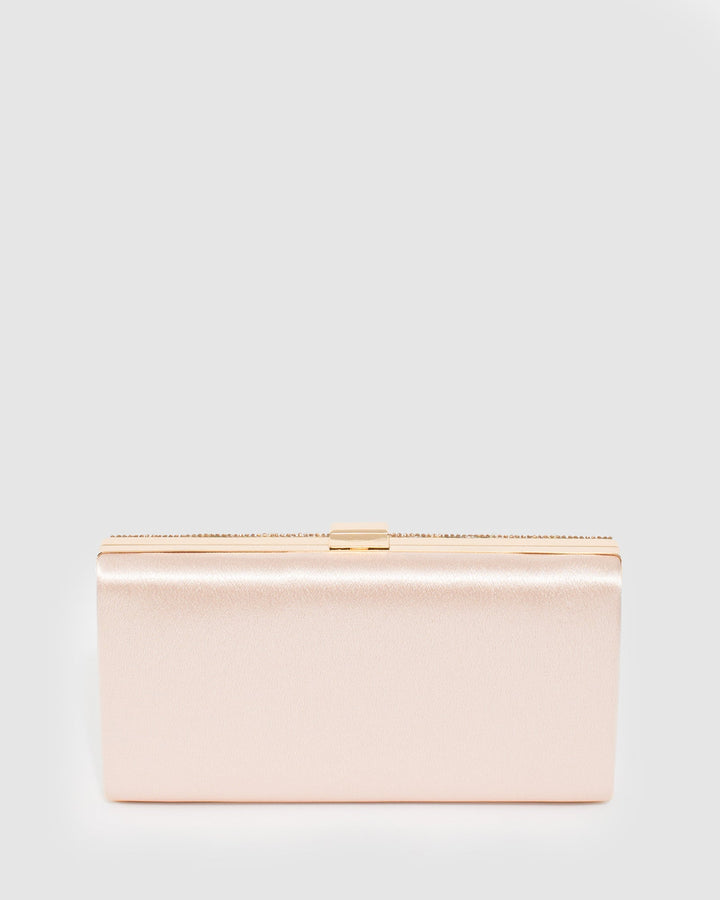 Colette by Colette Hayman Rose Gold Emma Crystal Clutch Bag