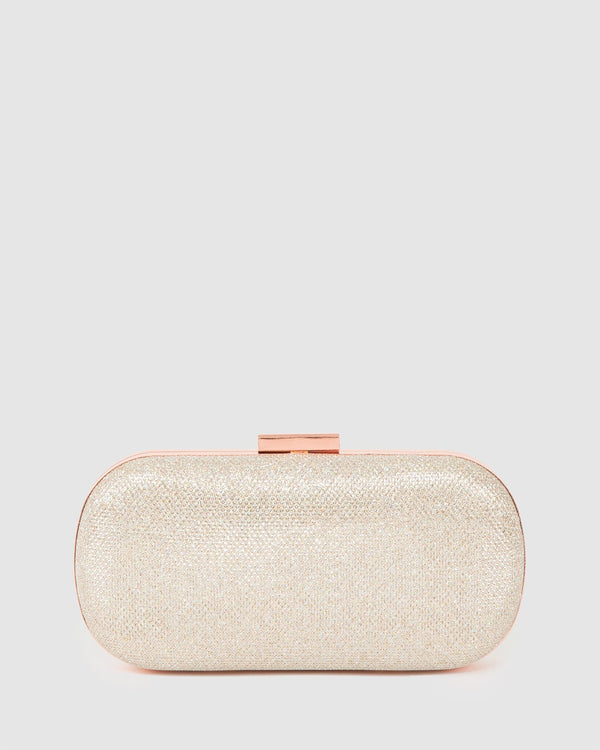 Colette by Colette Hayman Rose Gold Monika Hardcase Clutch Bag