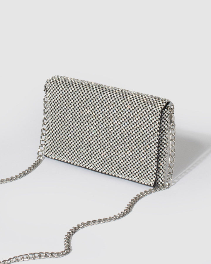 Colette by Colette Hayman Silver Audrina Clutch Bag