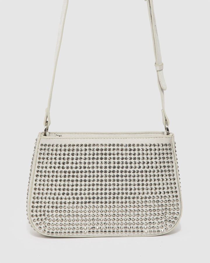 Colette by Colette Hayman Silver Camila Crystal Shoulder Bag