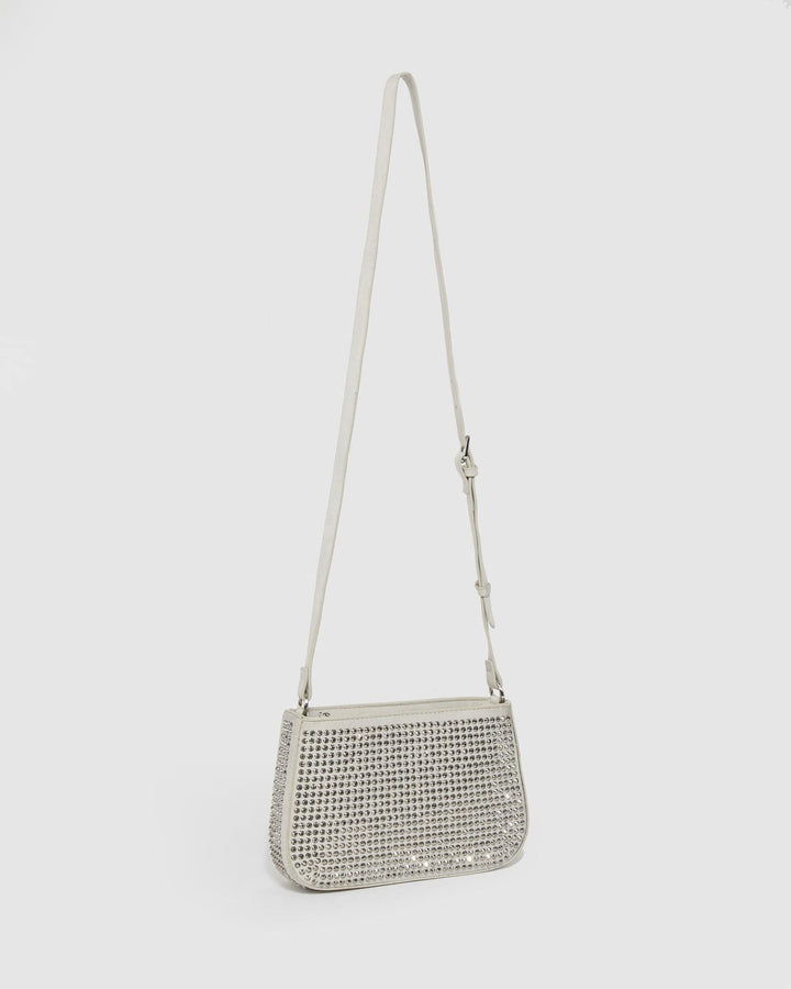 Colette by Colette Hayman Silver Camila Crystal Shoulder Bag