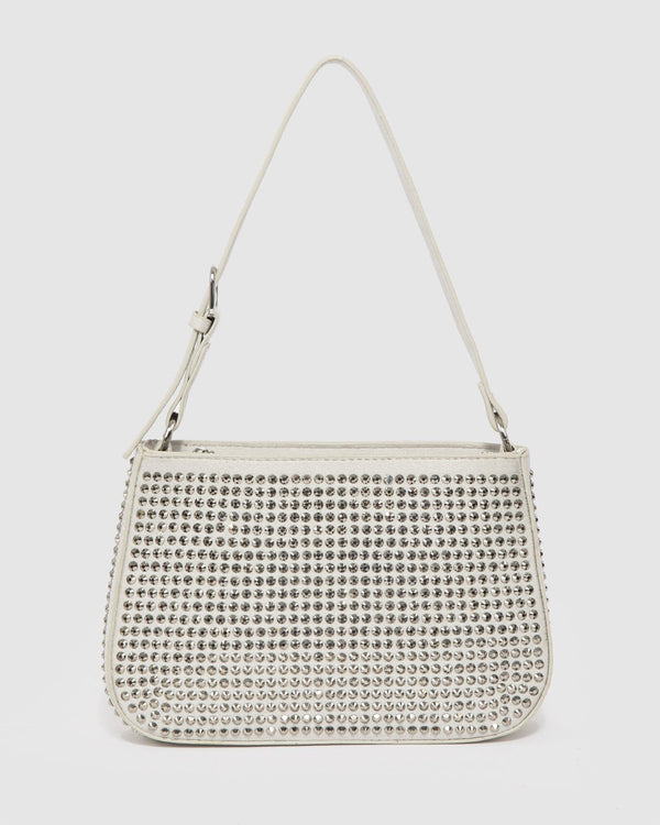 Colette by Colette Hayman Silver Camila Crystal Shoulder Bag