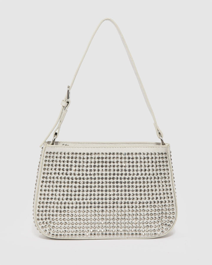 Colette by Colette Hayman Silver Camila Crystal Shoulder Bag