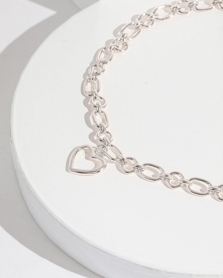 Colette by Colette Hayman Silver Heart Mid Chain Necklace