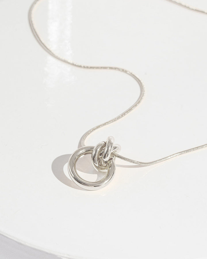 Colette by Colette Hayman Silver Knotted Loops Necklace