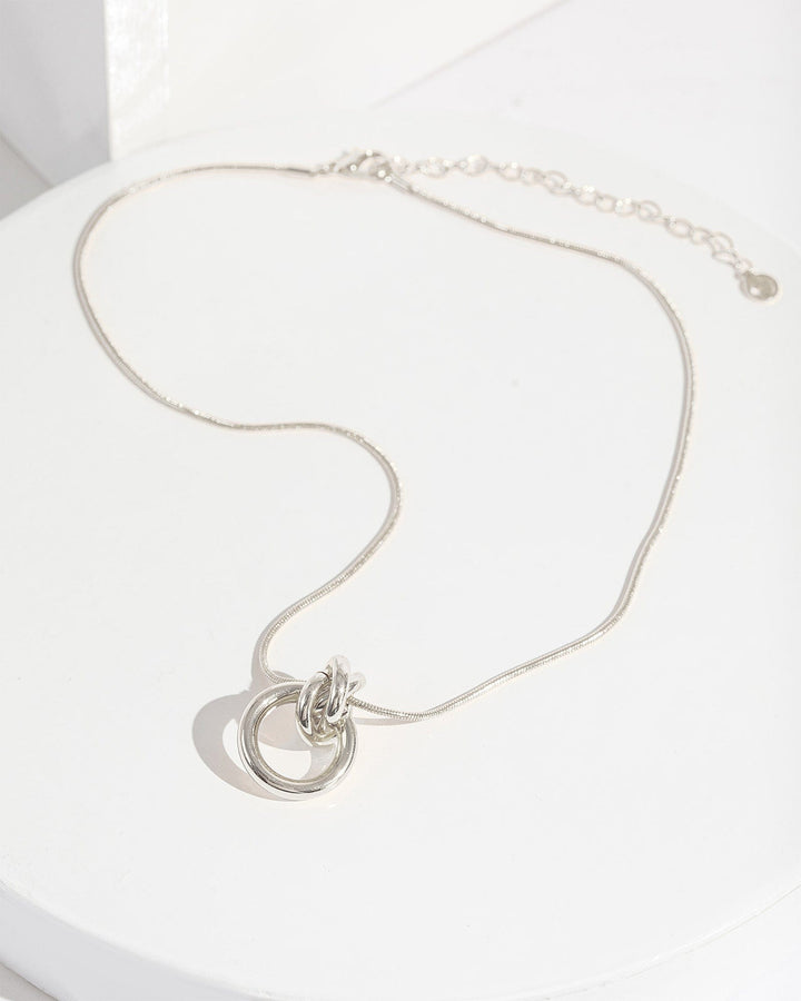 Colette by Colette Hayman Silver Knotted Loops Necklace