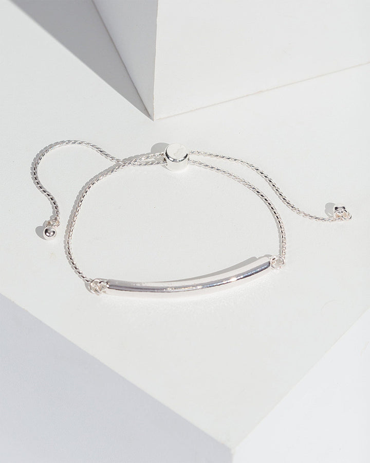 Colette by Colette Hayman Silver Metal Bar Toggle Bracelet