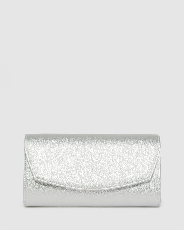 Colette by Colette Hayman Silver Sammi Evening Clutch Bag