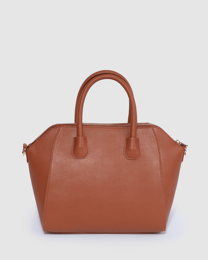 Colette by Colette Hayman Tan Frankie Lock Tote Bag