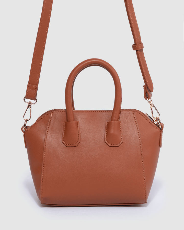 Colette by Colette Hayman Tan Frankie Mini Lock Tote Bag