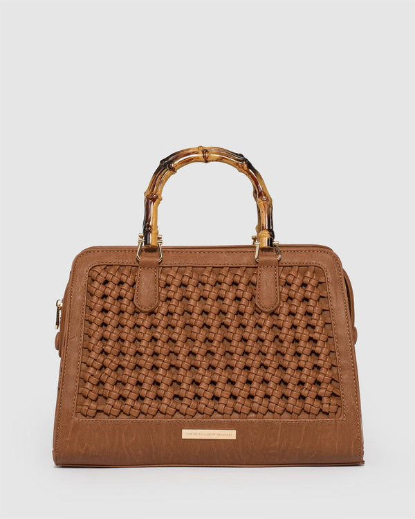 Colette by Colette Hayman Tan Lynne Weave Tote Bag