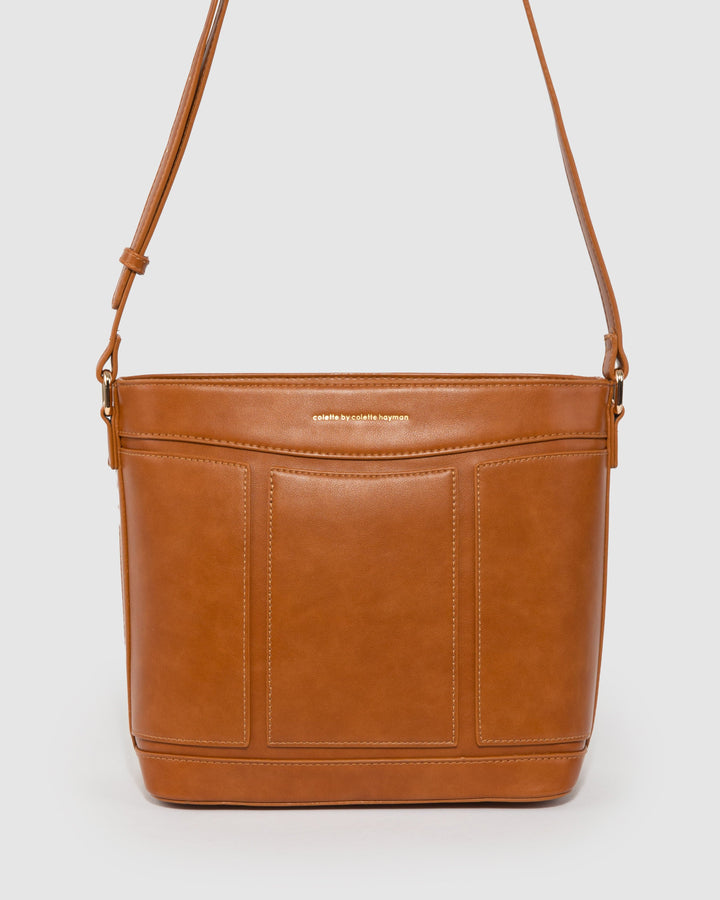 Colette by Colette Hayman Tan Pia Panel Crossbody Bag