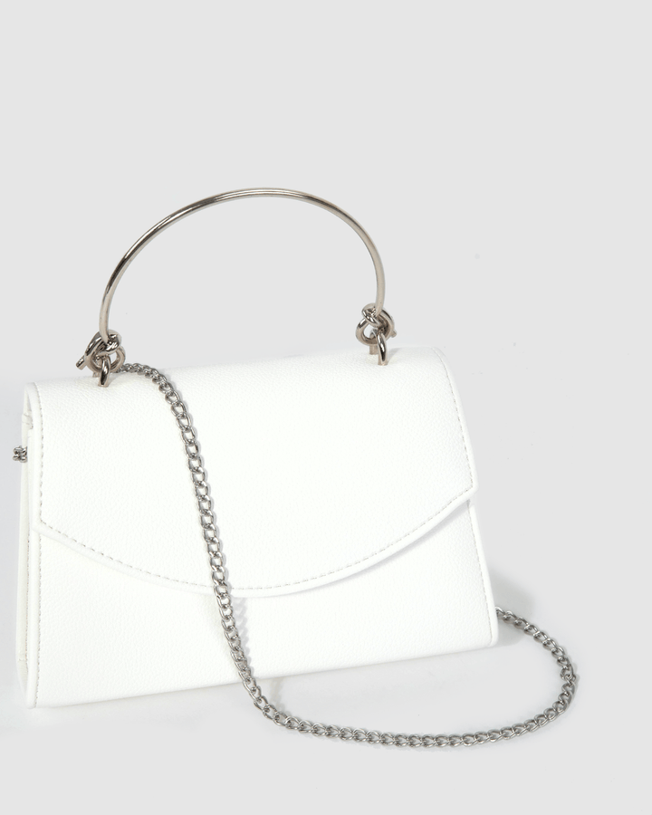 Colette by Colette Hayman White Luana Top Handle Bag