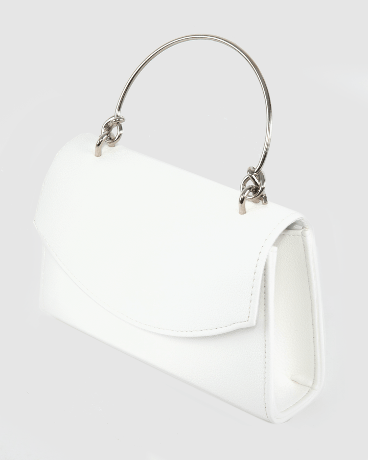 Colette by Colette Hayman White Luana Top Handle Bag