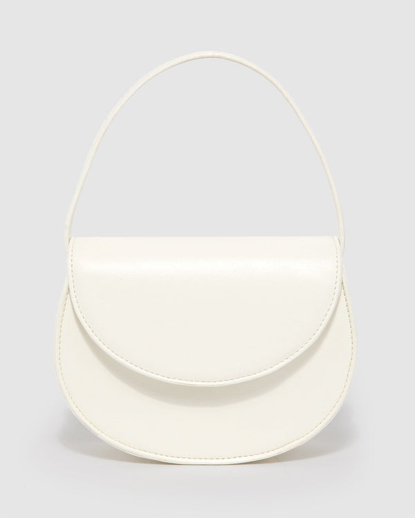 Colette by Colette Hayman White Selina Round Top Handle Bag