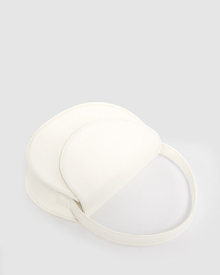 Colette by Colette Hayman White Selina Round Top Handle Bag