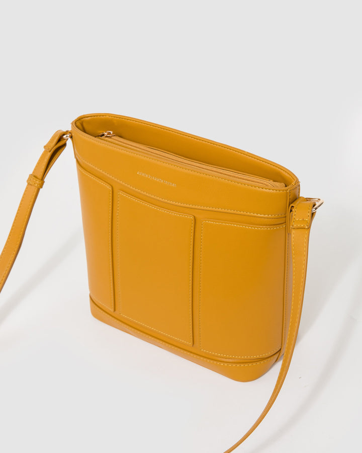 Colette by Colette Hayman Yellow Pia Panel Crossbody Bag