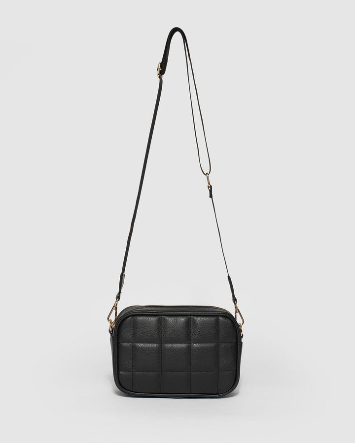 Black Quilted Crossbody Bag | Crossbody Bags