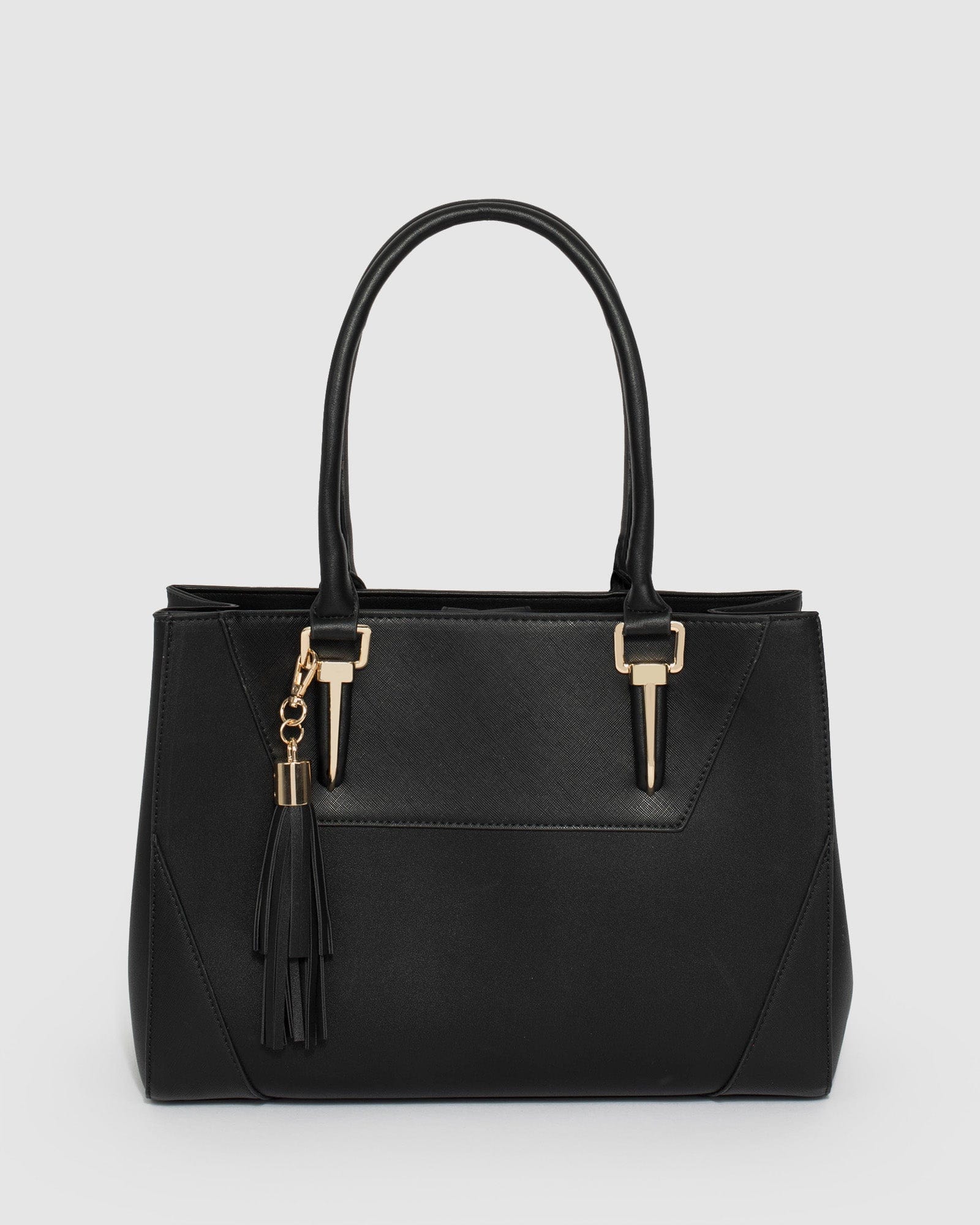 Black Demi Panel Tote Bag Online