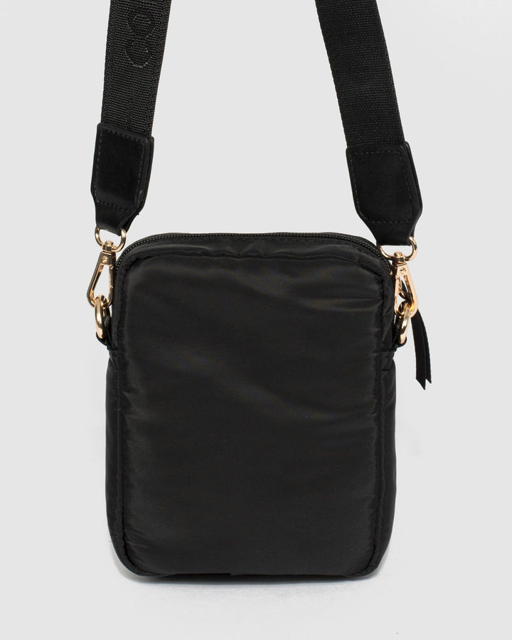 Black Emma Lock Crossbody Bag | Crossbody Bags