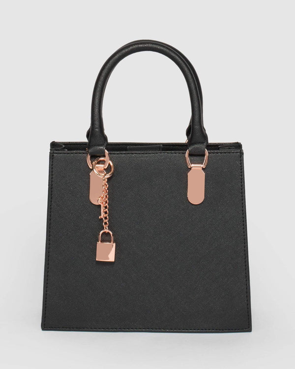 Black Malena Small Tote Bag | Tote Bags