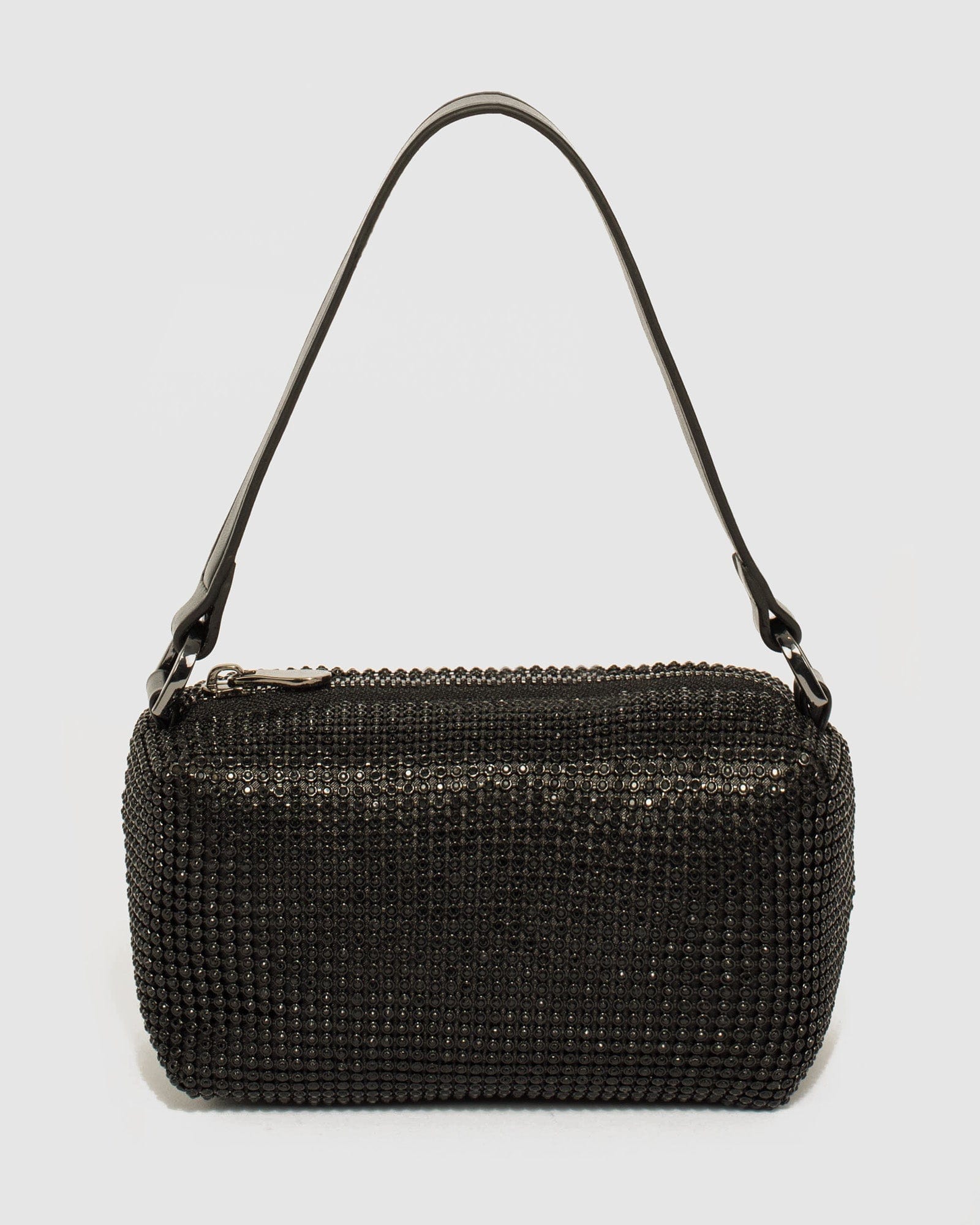 Black Monica Crystal Shoulder Bag Online | Colette Hayman