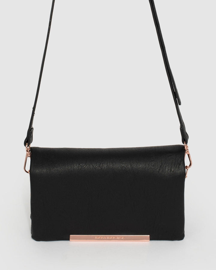 Black Nina Pocket Crossbody Bag | Crossbody Bags