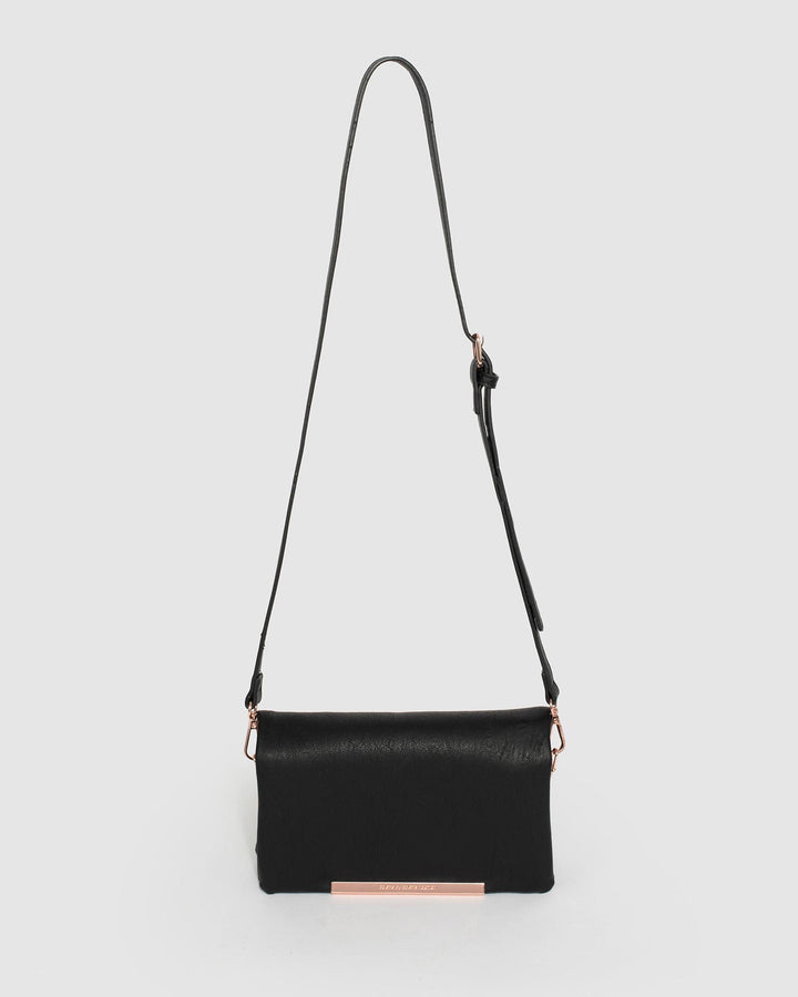 Black Nina Pocket Crossbody Bag | Crossbody Bags