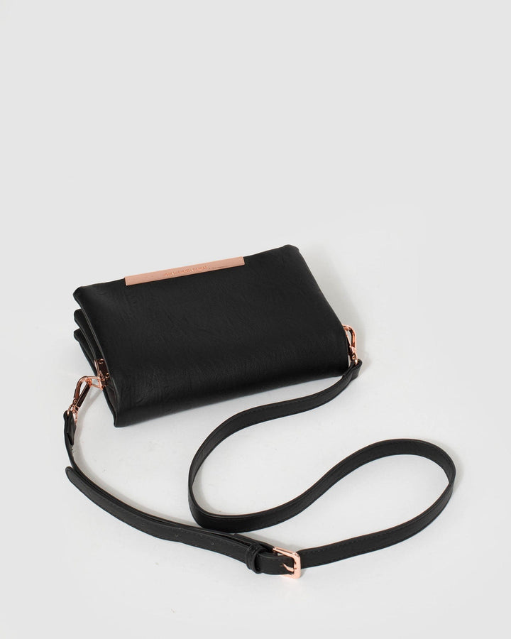 Black Nina Pocket Crossbody Bag | Crossbody Bags