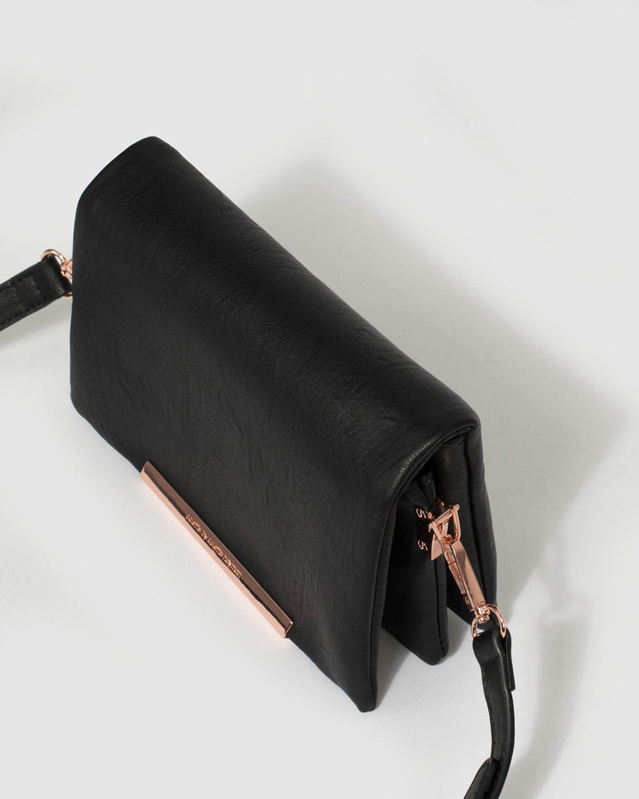 Black Nina Pocket Crossbody Bag | Crossbody Bags