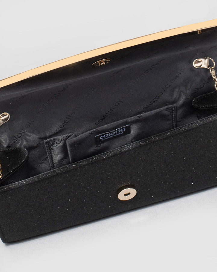 Colette by Colette Hayman Black Sammi Evening Clutch Bag