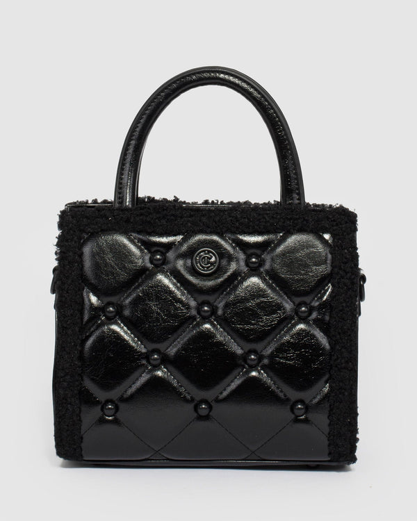 Colette by Colette Hayman Black Sia Teddy Mini Bag