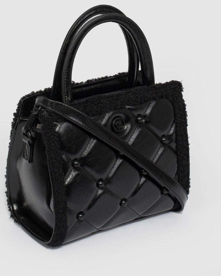 Colette by Colette Hayman Black Sia Teddy Mini Bag