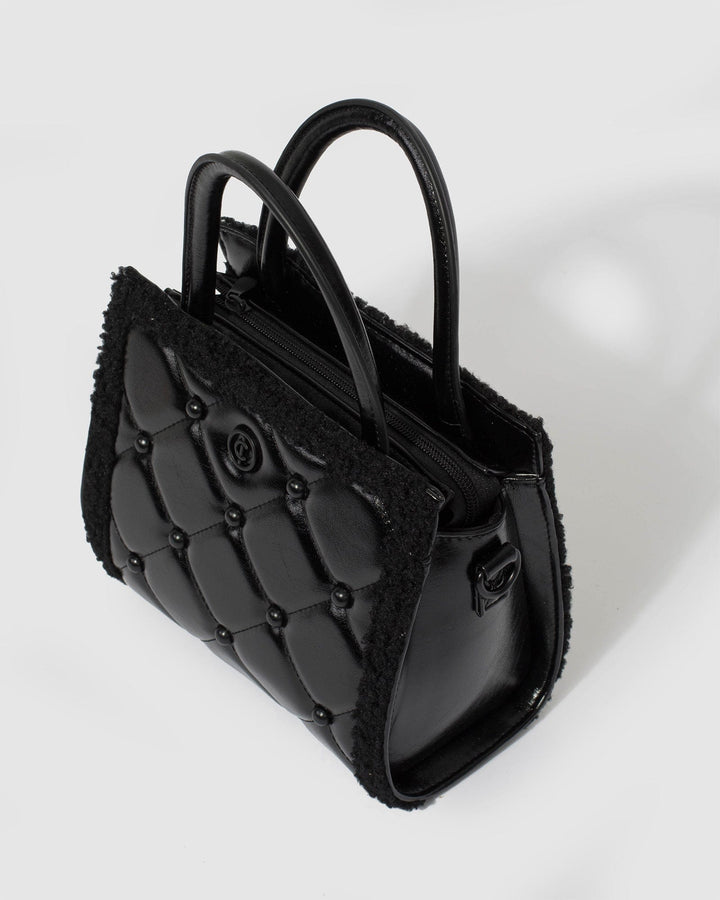 Colette by Colette Hayman Black Sia Teddy Mini Bag