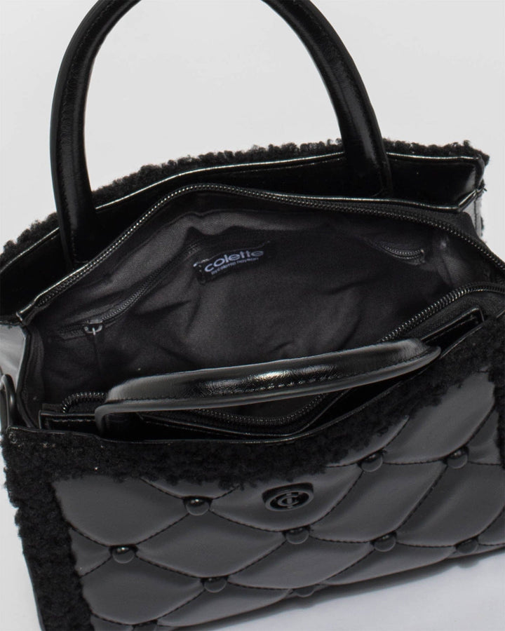 Colette by Colette Hayman Black Sia Teddy Mini Bag