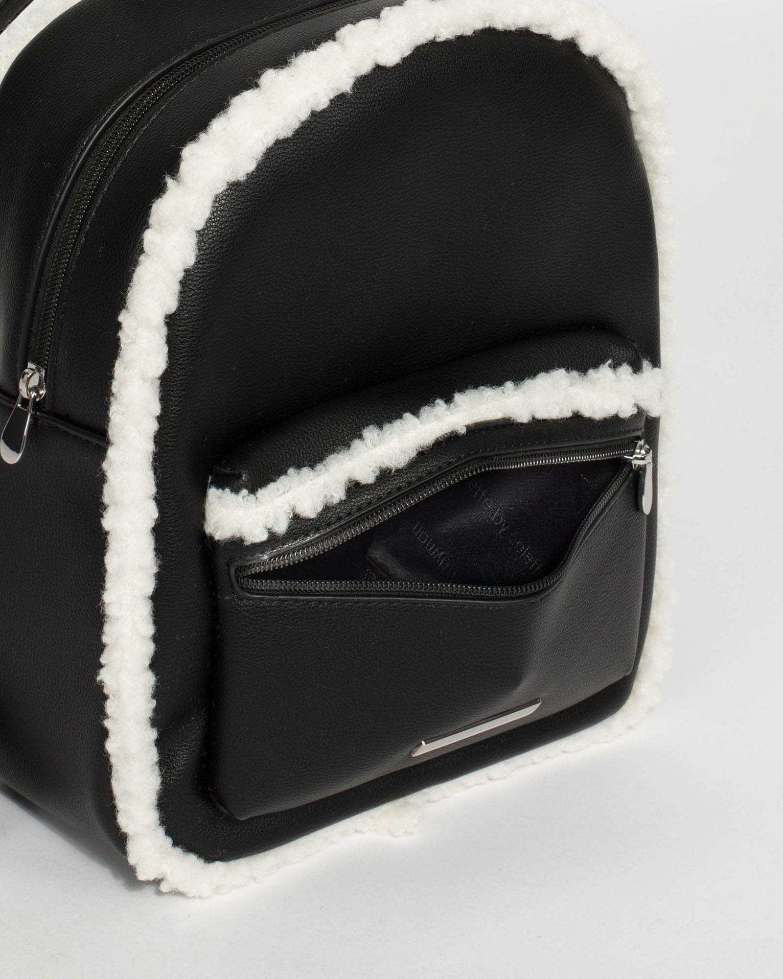 Black Zella Trim Backpack Online | Colette Hayman