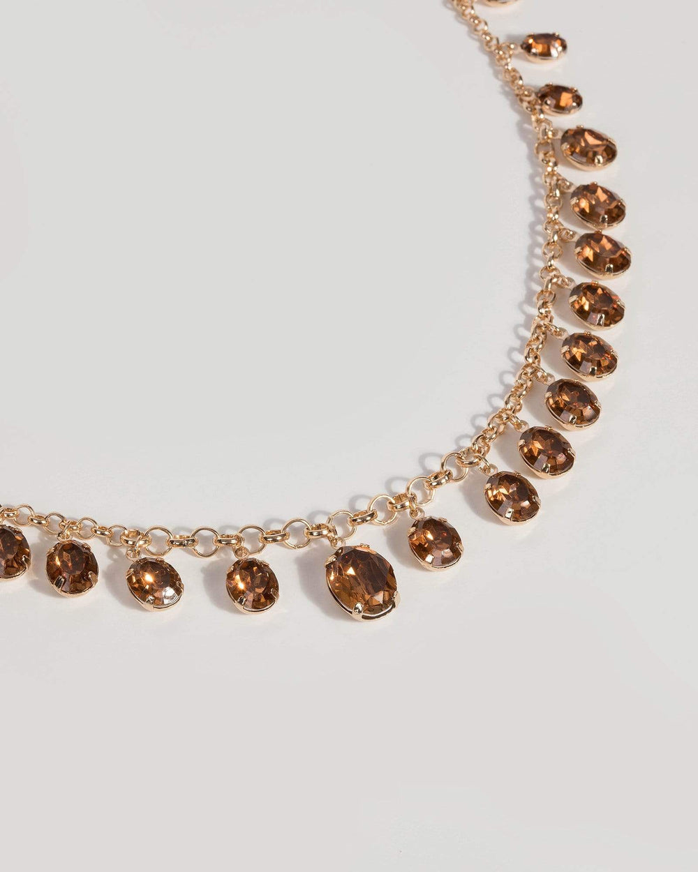 Beaded Chain Necklace in Gold