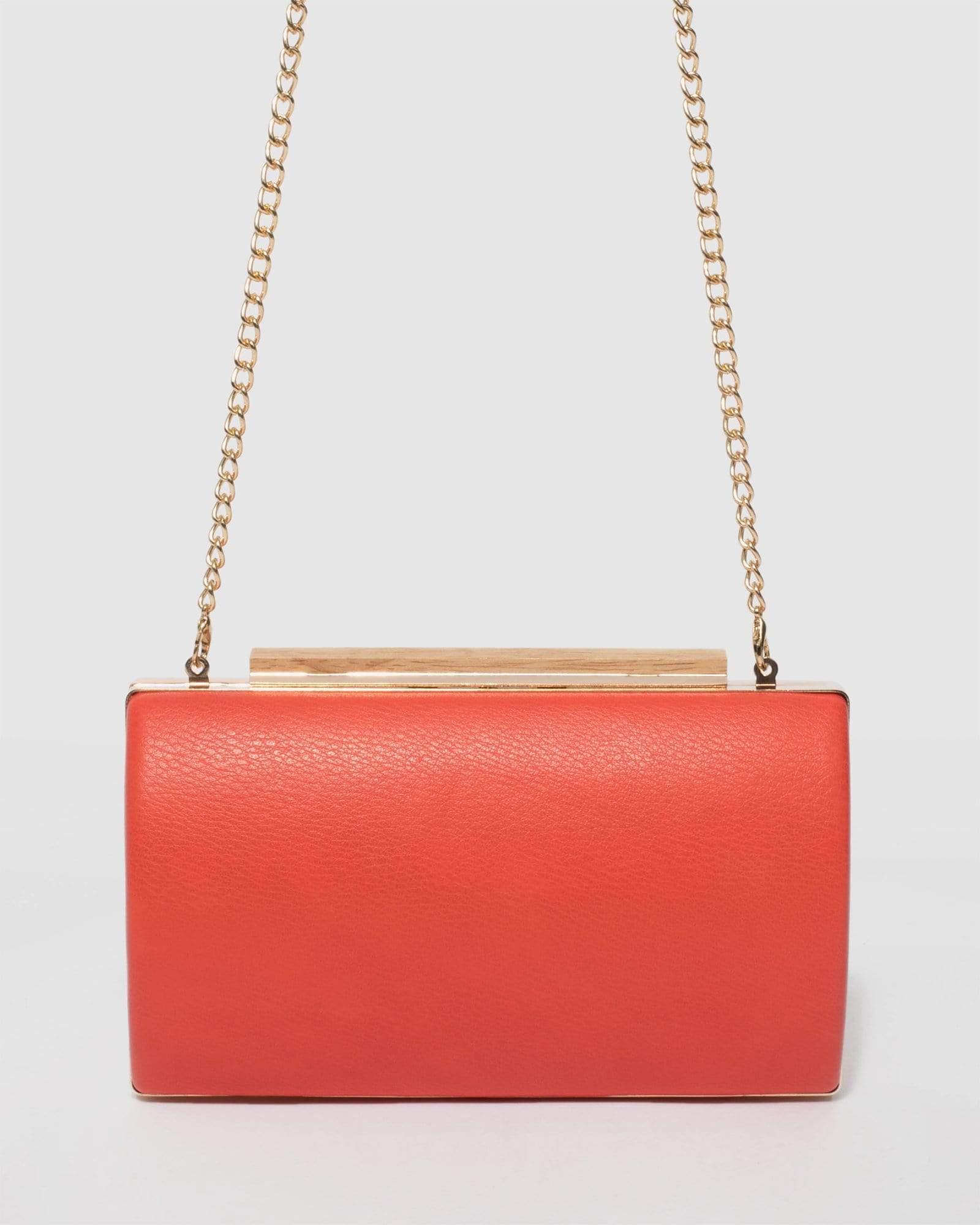 Coral orange clutch outlet bag