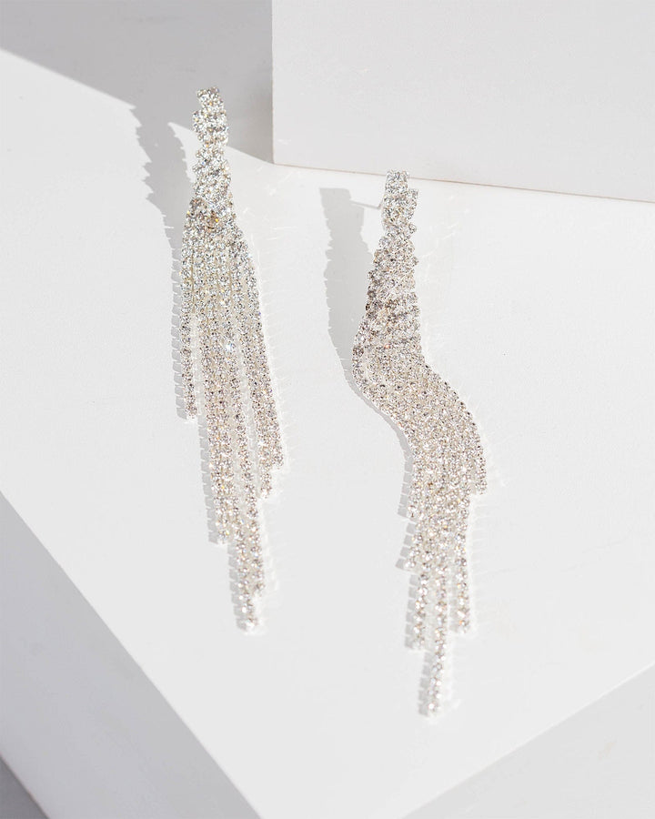 Colette by Colette Hayman Crystal Tassel Drop Earrings