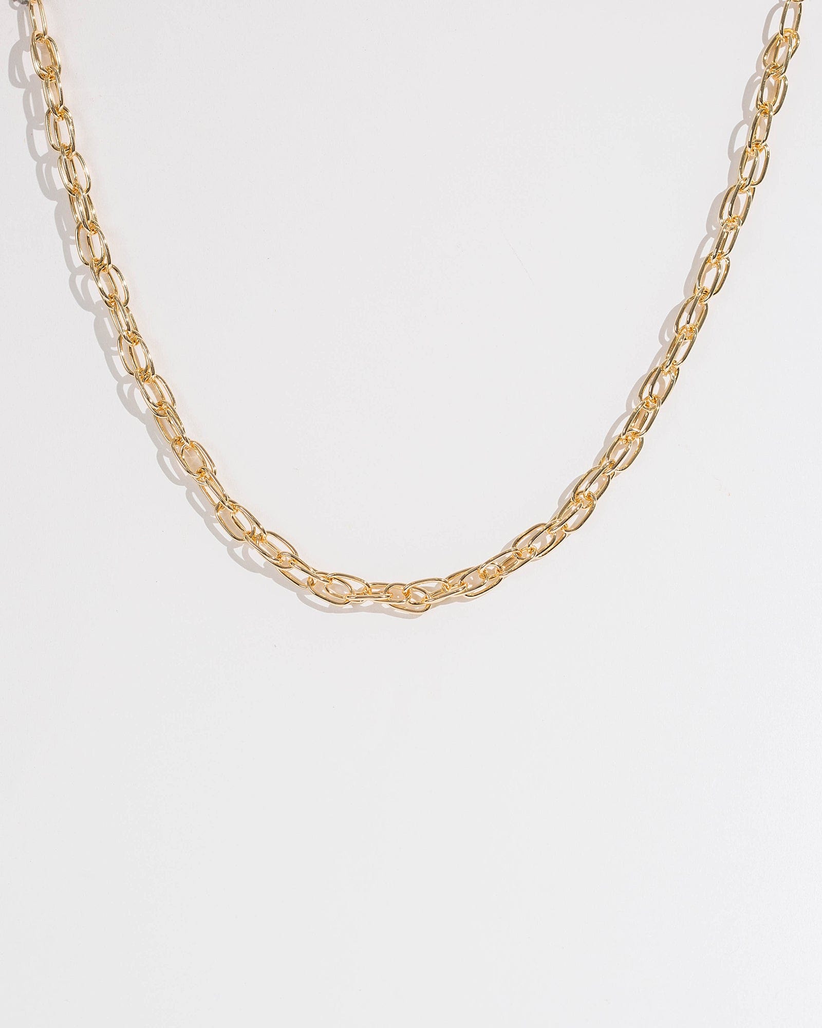 Gold 42cm Oval Link Chain Necklace – colette by colette hayman