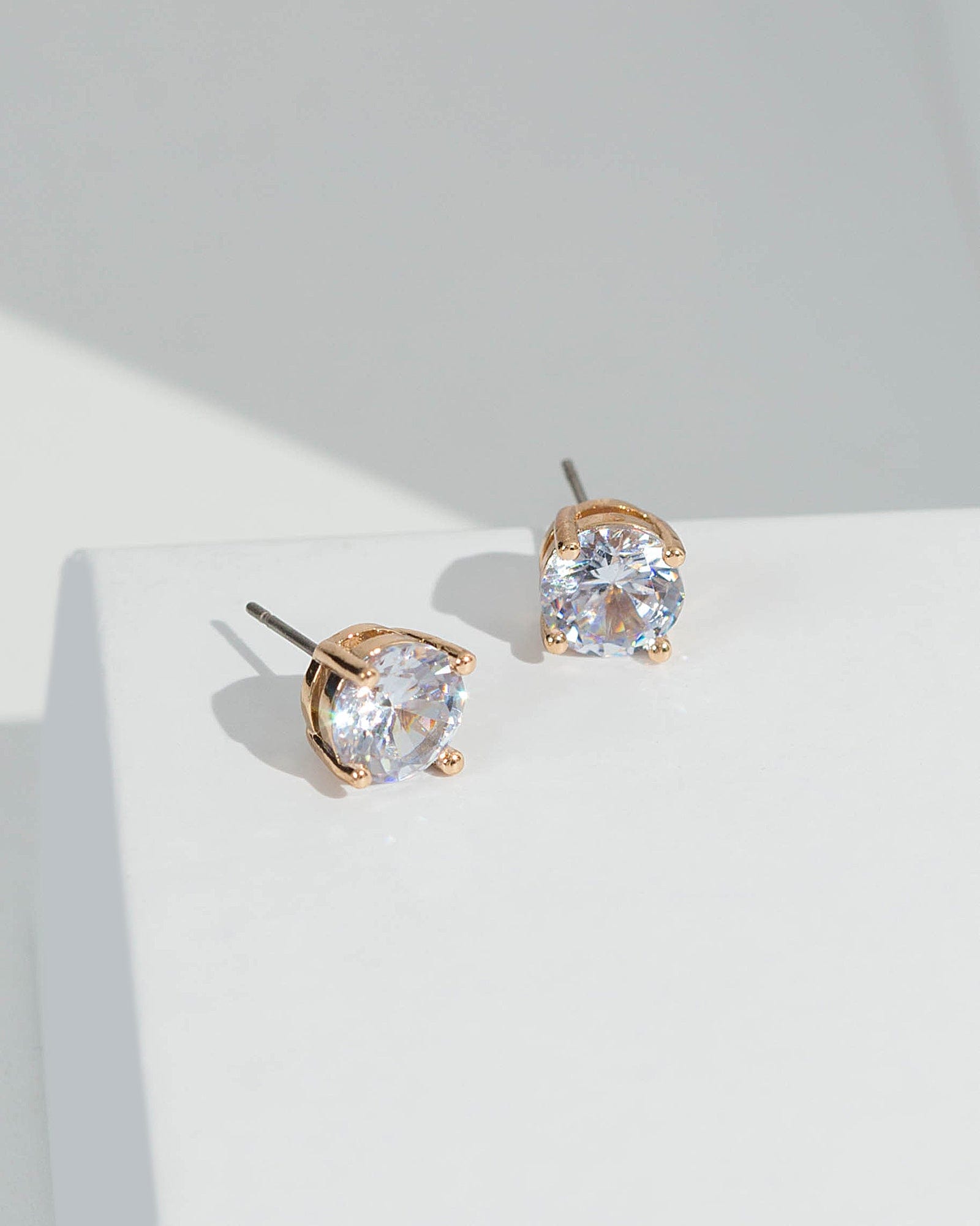 8mm cubic zirconia store stud earrings