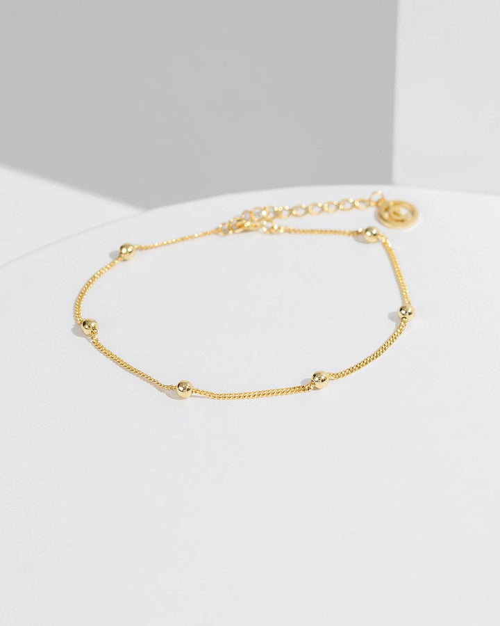 Colette by Colette Hayman Gold Beaded Chain Bracelet