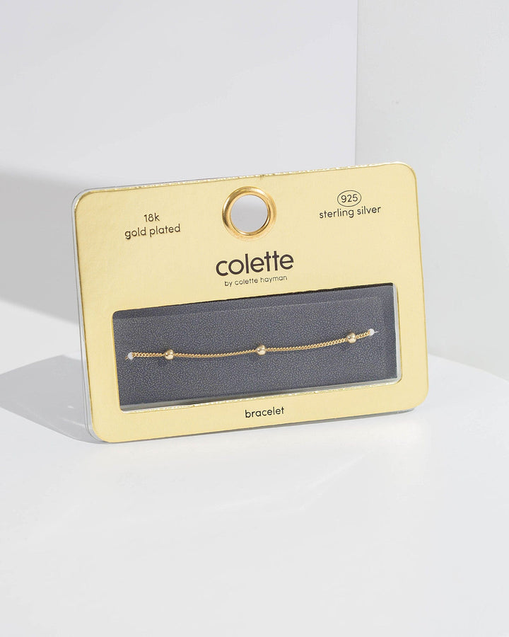 Colette by Colette Hayman Gold Beaded Chain Bracelet